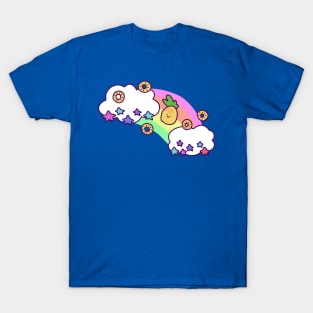 Rainbow Cloud Pineapple T-Shirt